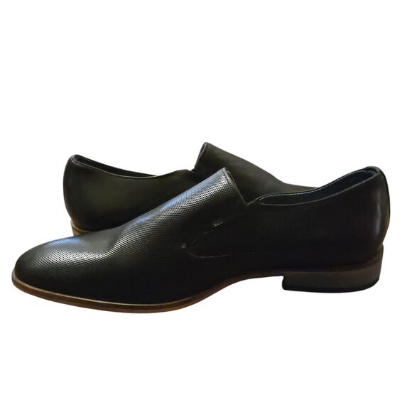 Modern Fiction Black Leather Oxfords Accent 11.5 Preppy Old Money Collegiate - Picture 8 of 13